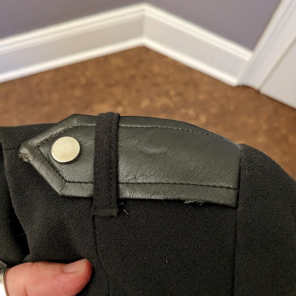 NWT 2/XS H&M Black asymmetrical lined blazer jacket - Picture 4 of 7